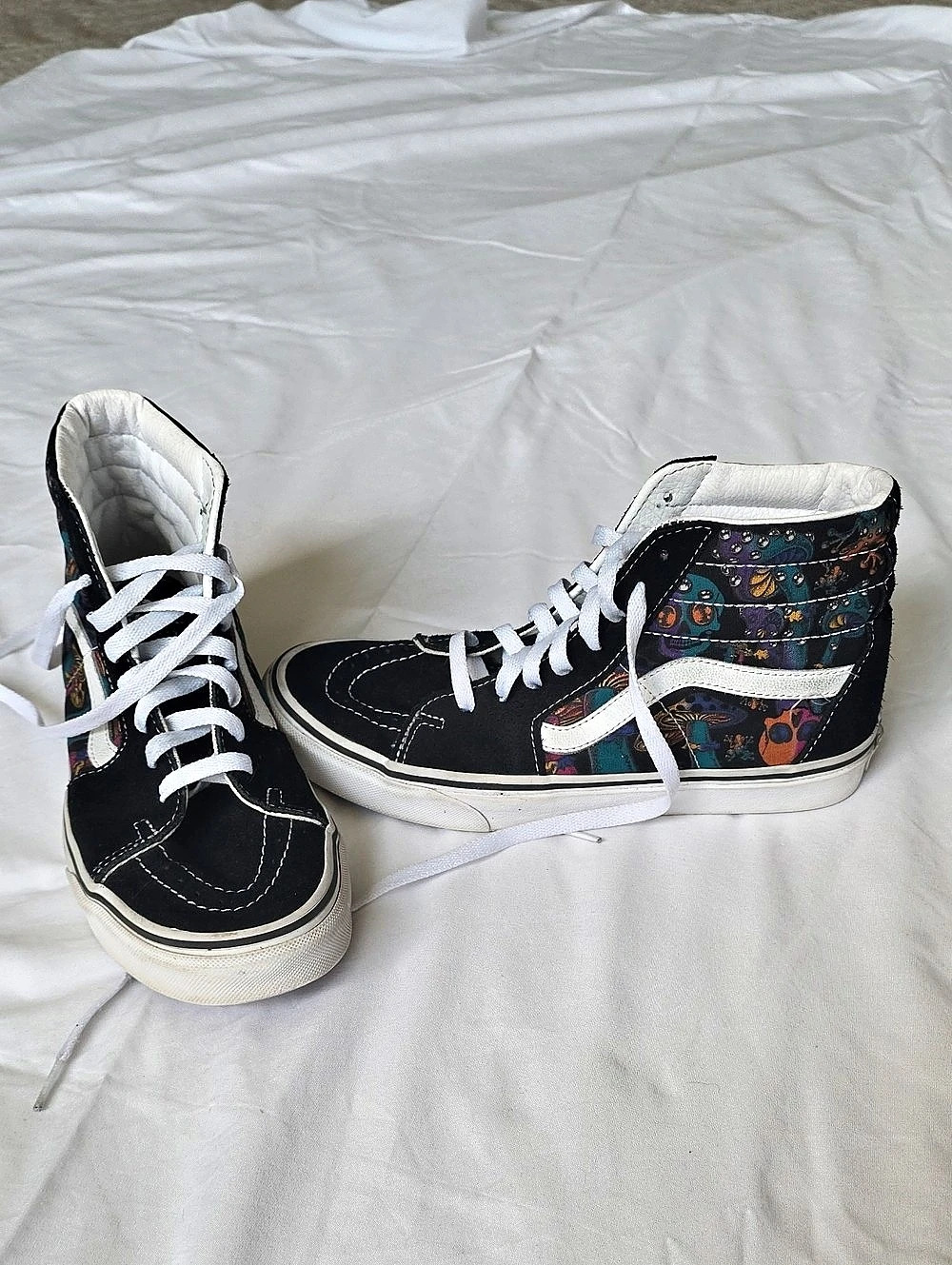 Vans Sk8-Hi Trippy Drip High Top Sneakers Black & Multicolor US 6.5